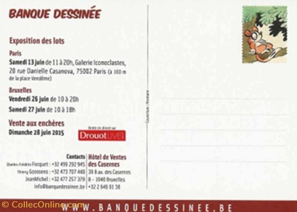 cartes postales bande banque dessinee 41 150628