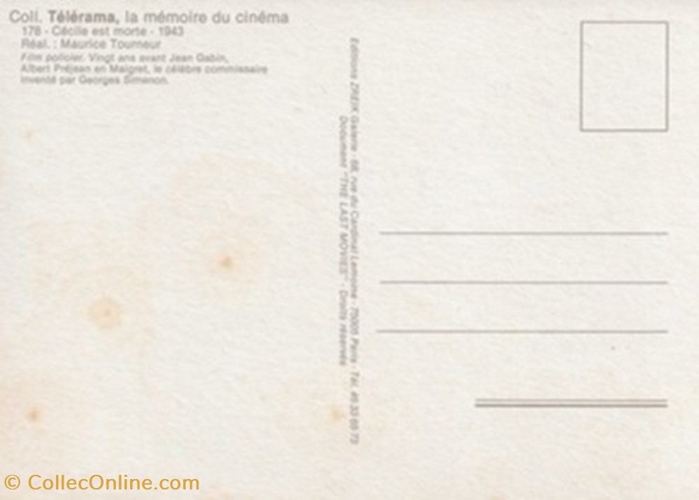 cartes postales autres cecile est morte