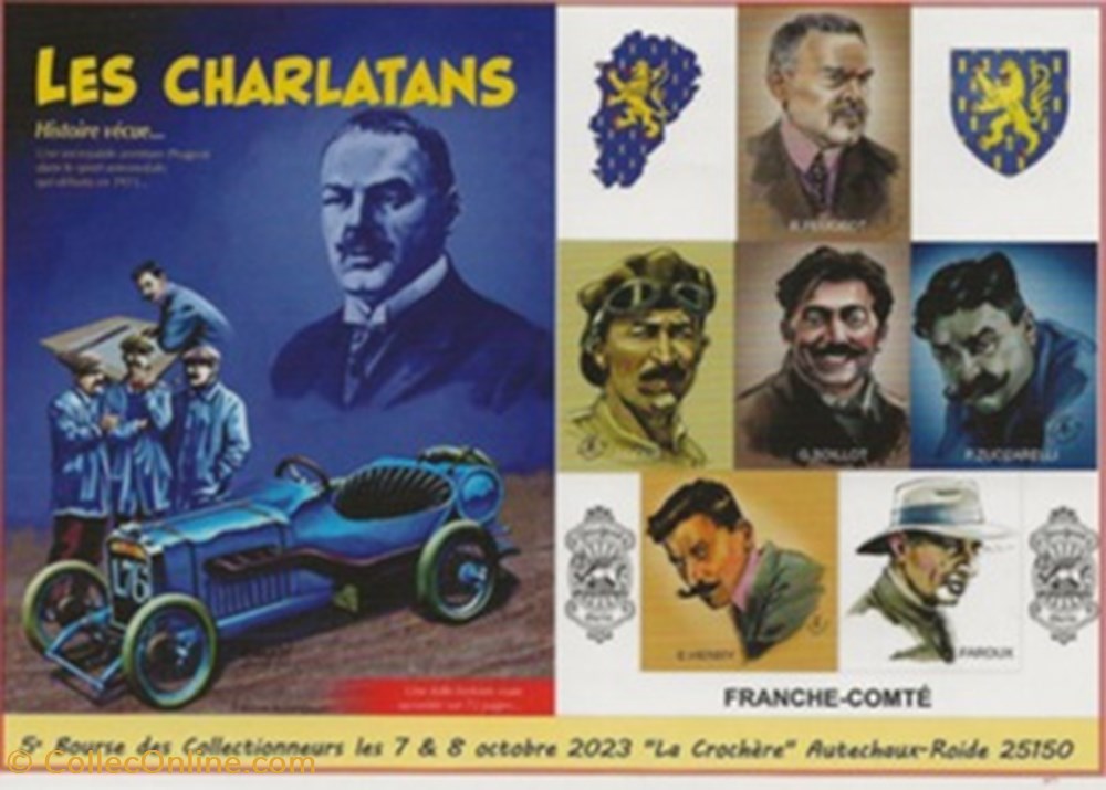 Les charlatans cartes postales bande dessinee les charlatans
