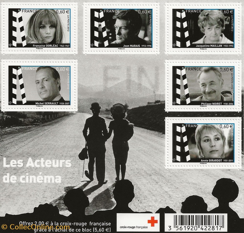 ZZZ 2012 Les acteurs de cinéma timbres zzz 2012 les acteurs de cinema