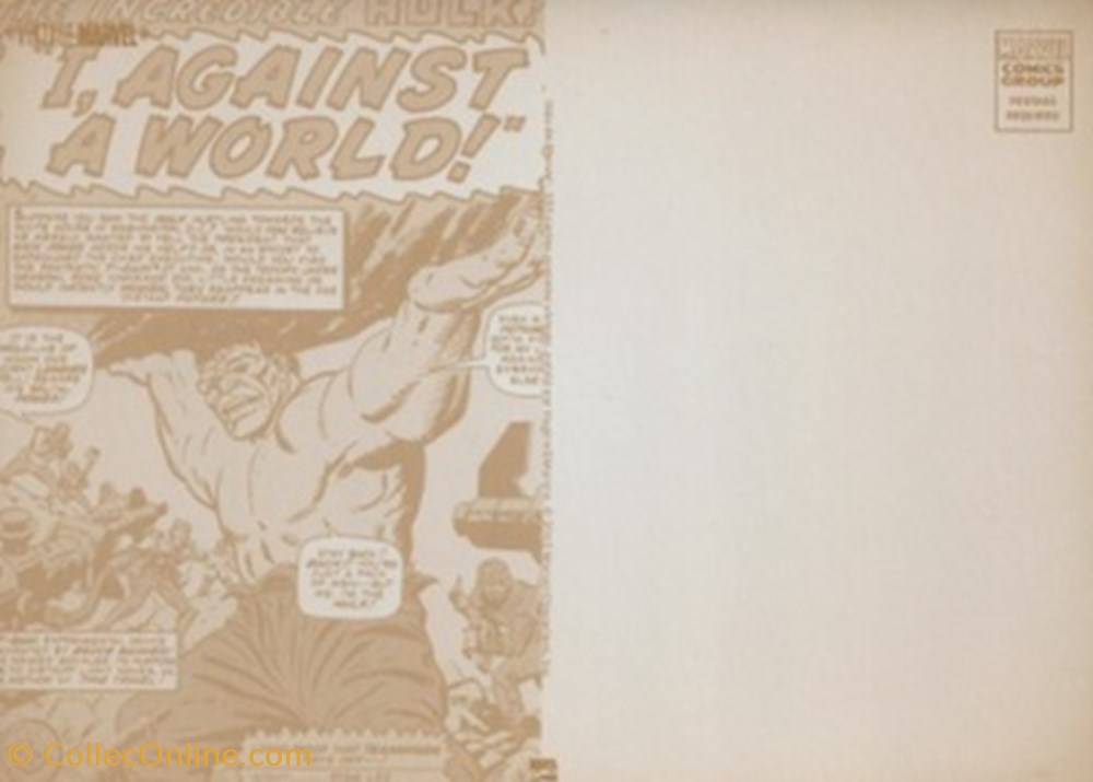 Marvel 2 cartes postales bande dessinee marvel
