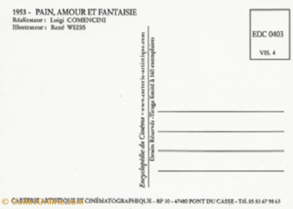 cartes postales autres pain amour et fantaisie