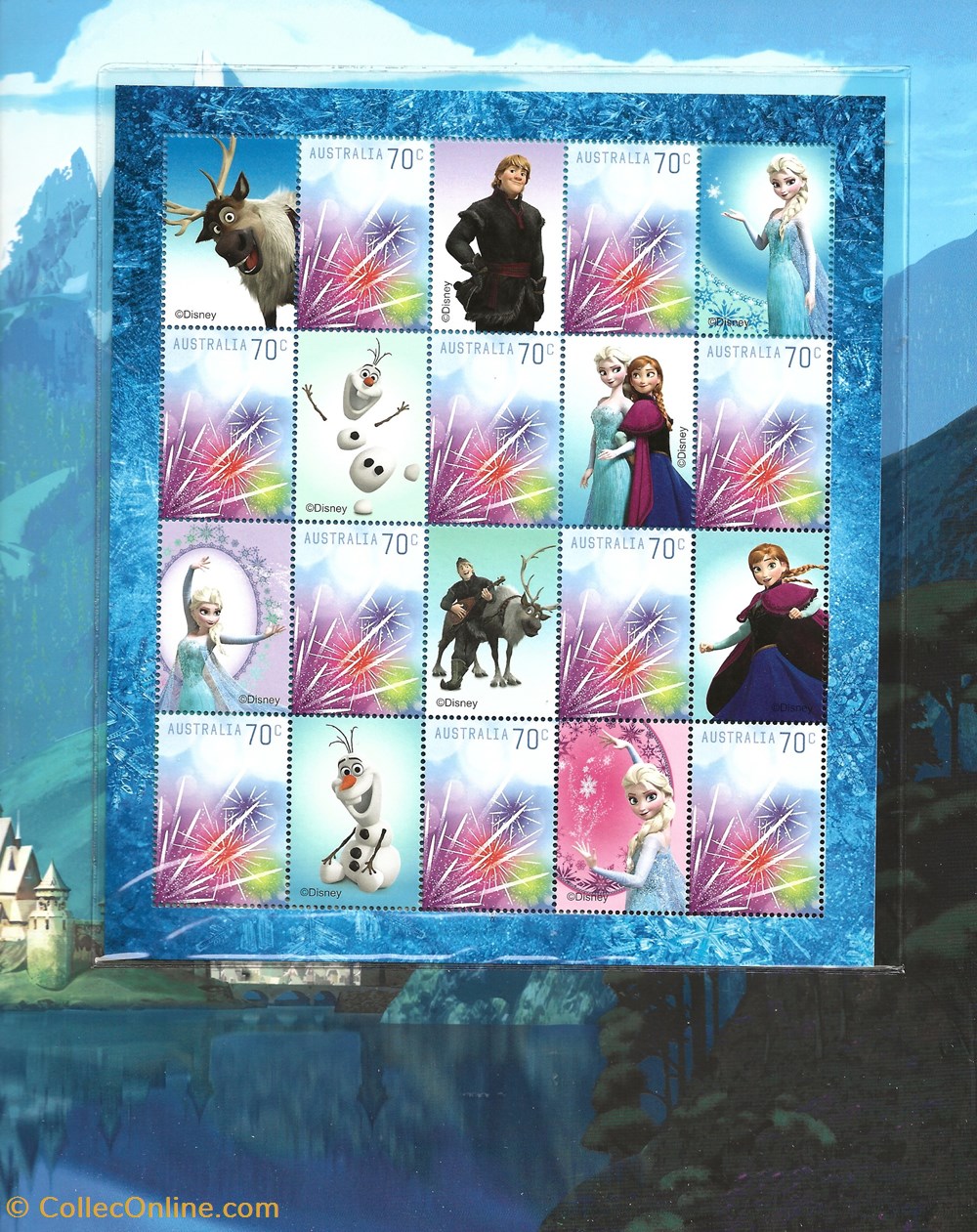 timbres zzz presentation pack australie 2013 frozen