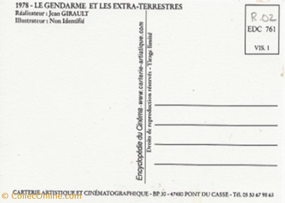 Le gendarme et les extra-terrestres cartes postales autres le gendarme et les extra terrestres