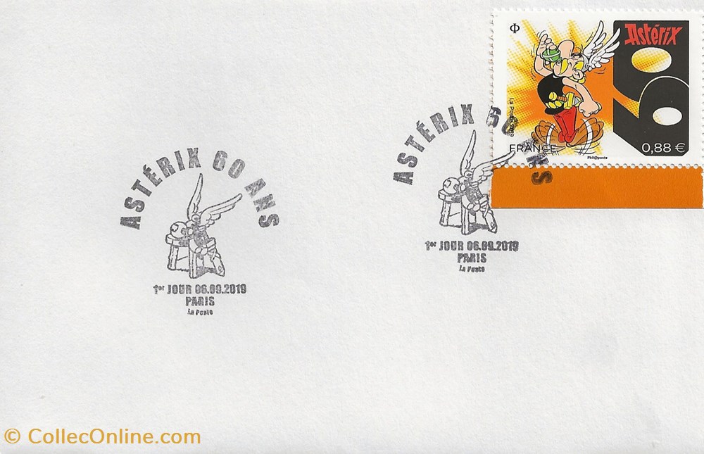 Paris (75) 2019 Astérix 60 ans timbres paris 75 2019 asterix 60 ans