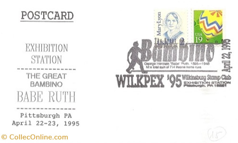 Pittsburgh (Etats Unis) 1995 The great bambino, George Herman timbres pittsburgh etats unis 1995 the great bambino george herman