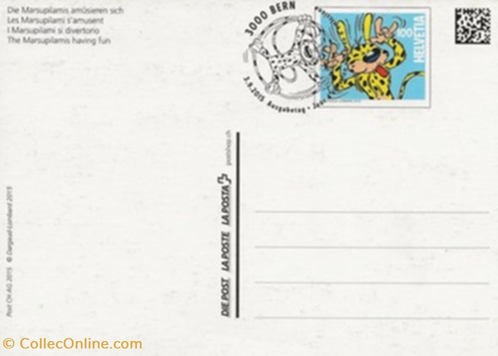 Marsupilami cartes postales bande dessinee marsupilami