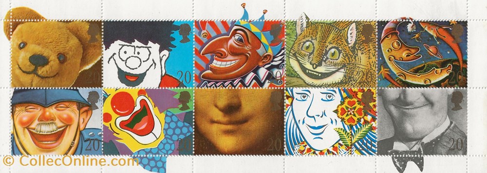 ZZZ Bloc (Grande Bretagne) 2000 Smilers timbres zzz bloc grande bretagne 2000 smilers