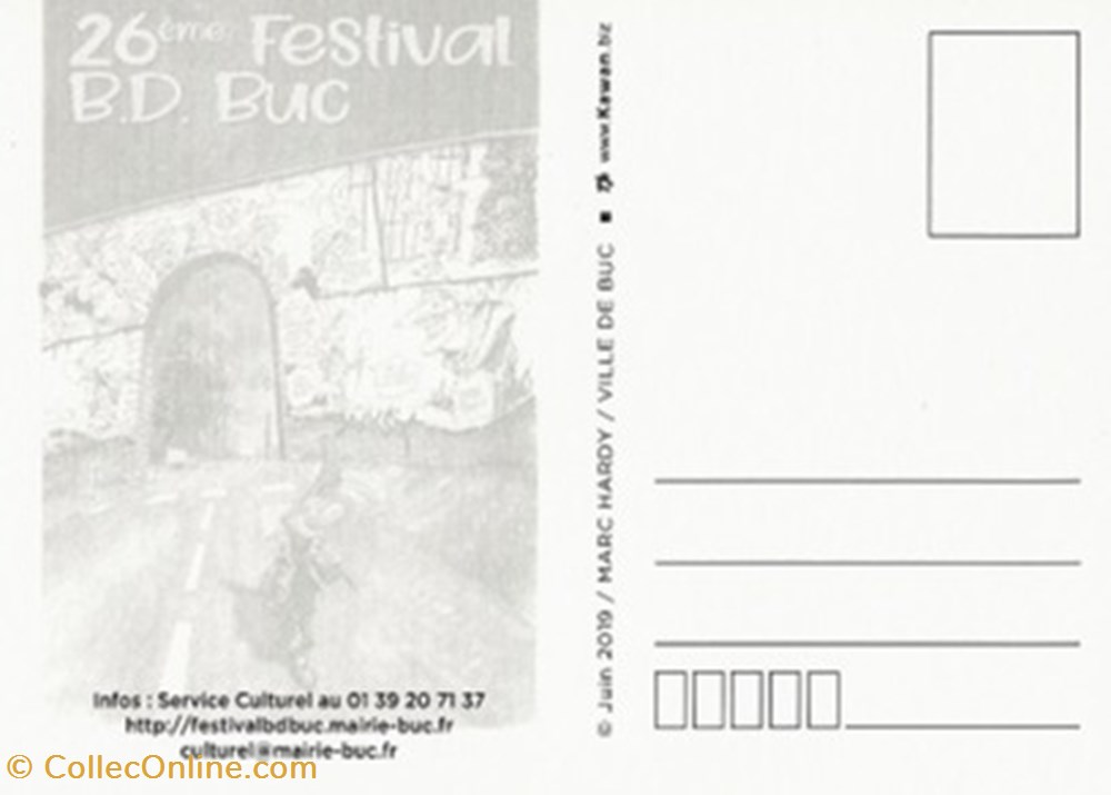 Buc (78) 2019 cartes postales bande dessinee buc 78 2019