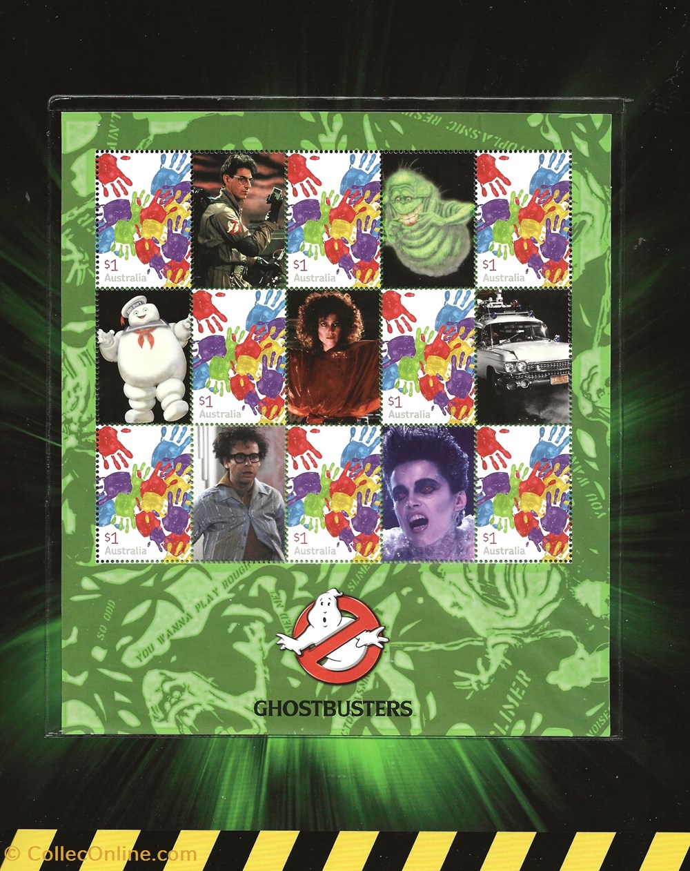 timbres zzz presentation pack australie 2009 ghostbusters