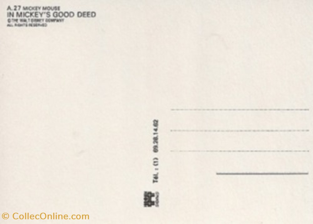 Mickey's good deed cartes postales autres mickey s good deed
