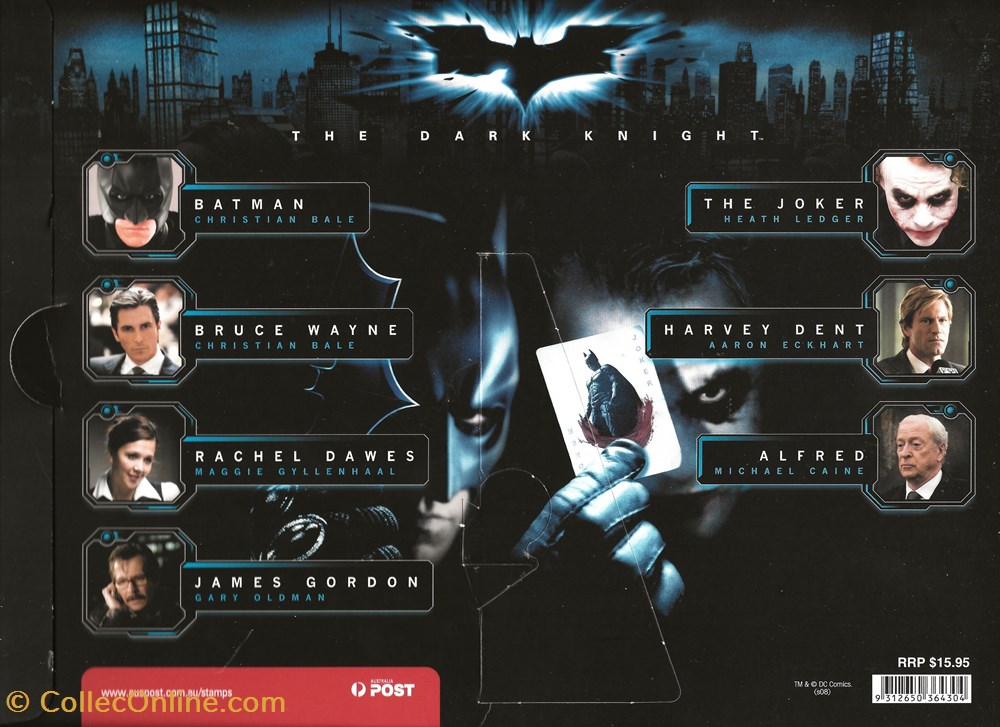 ZZZ Bloc Feuillet (Australie) 2008 - Batman : the dark knight timbres zzz bloc feuillet australie 2008 batman the dark knight