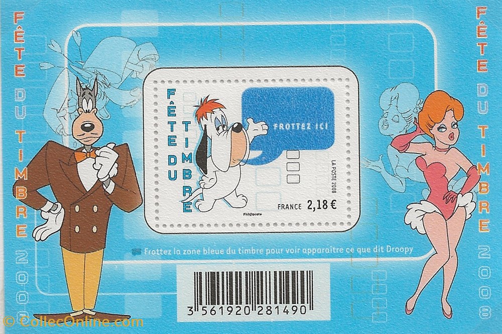 ZZ Bloc pour la fête du timbre 2008 timbres zz bloc pour la fete du timbre 2008