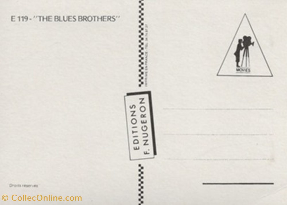 cartes postales autres the blues brothers
