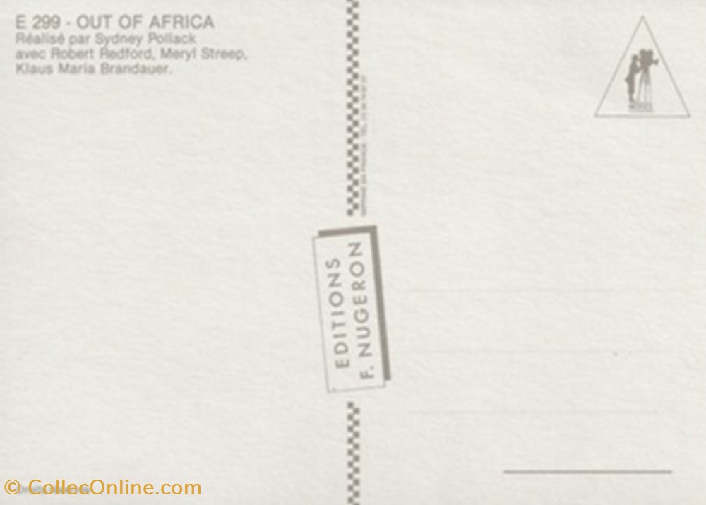 Out of Africa cartes postales autres out of africa