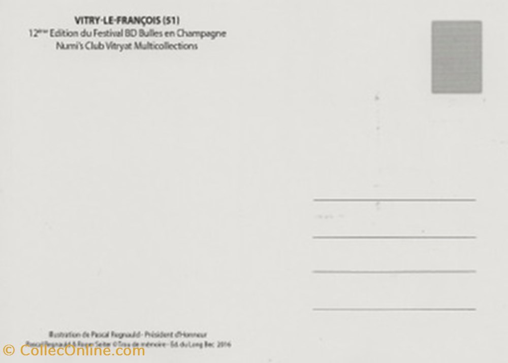 Vitry-le-François (51) 2016 cartes postales bande dessinee vitry le francois 51 2016