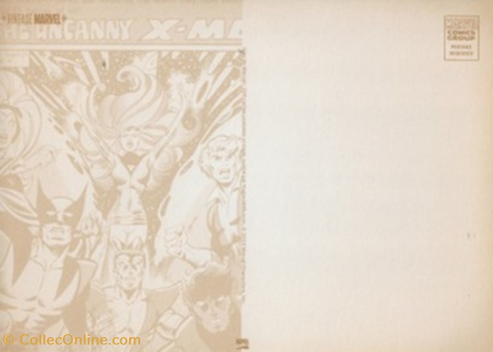 Marvel 2 cartes postales bande dessinee marvel