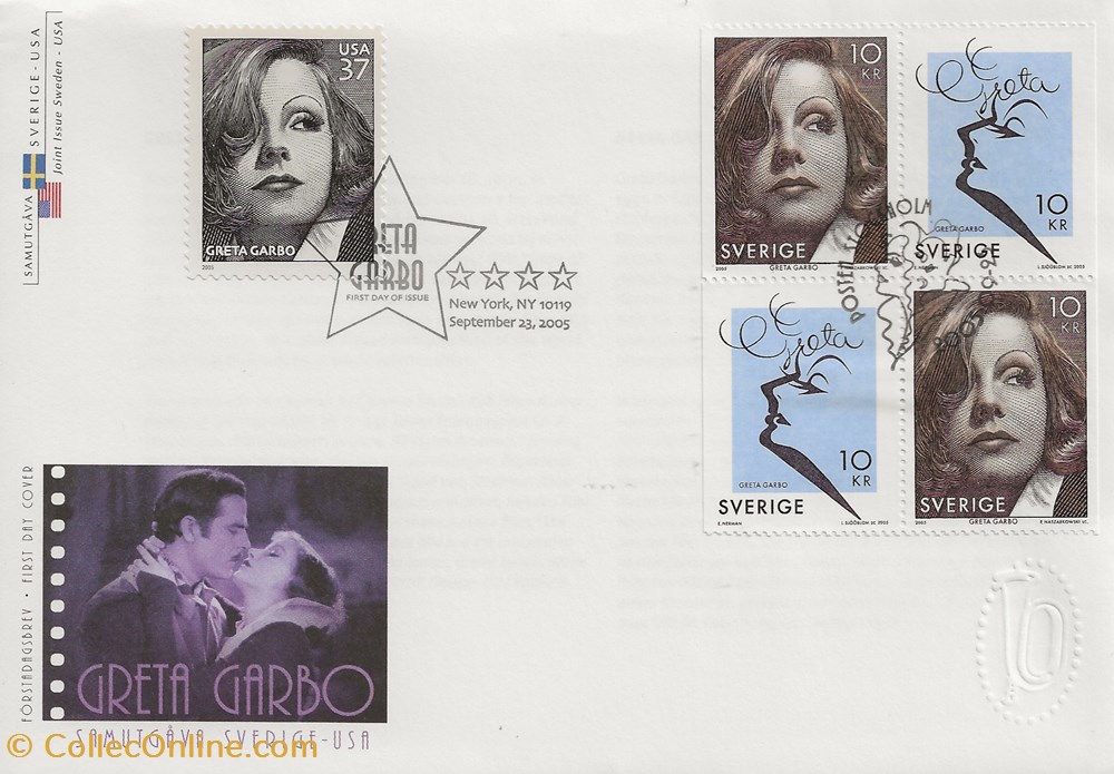 New York (Etats Unis) 2005 Greta Garbo timbres new york etats unis 2005 greta garbo