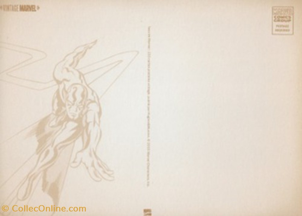 cartes postales bande dessinee marvel