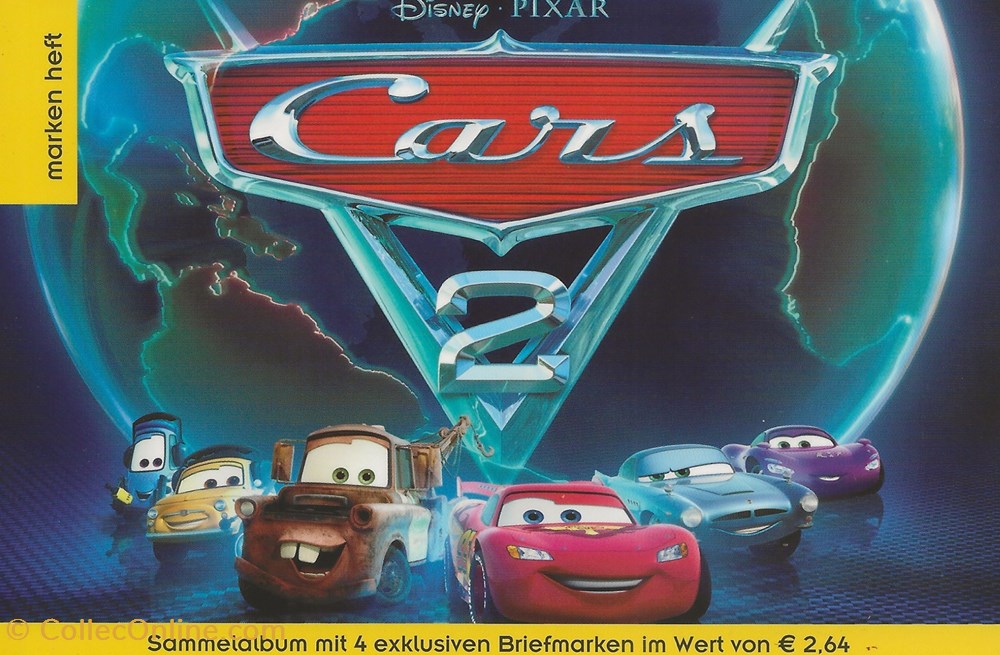 ZZZ Carnet (Autriche) 2011 Cars 2 timbres zzz carnet autriche 2011 cars 2