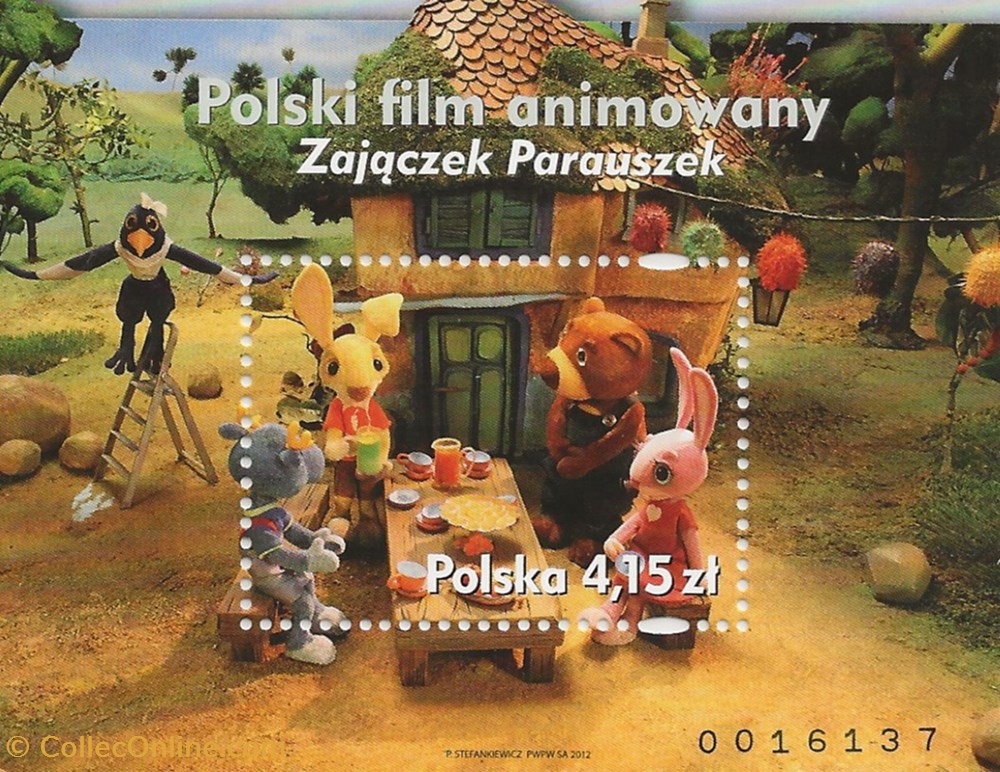 ZZZ Bloc (Pologne) 2012 Film d'animation polonais timbres zzz bloc pologne 2012 film animation polonais