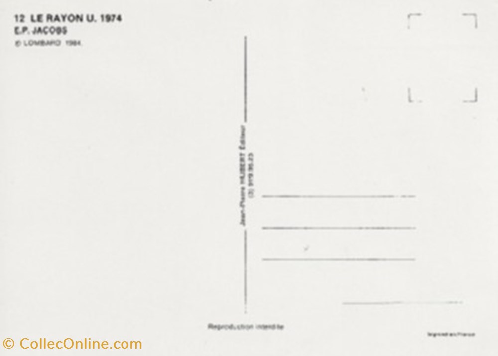 Blake et Mortimer cartes postales bande dessinee blake et mortimer