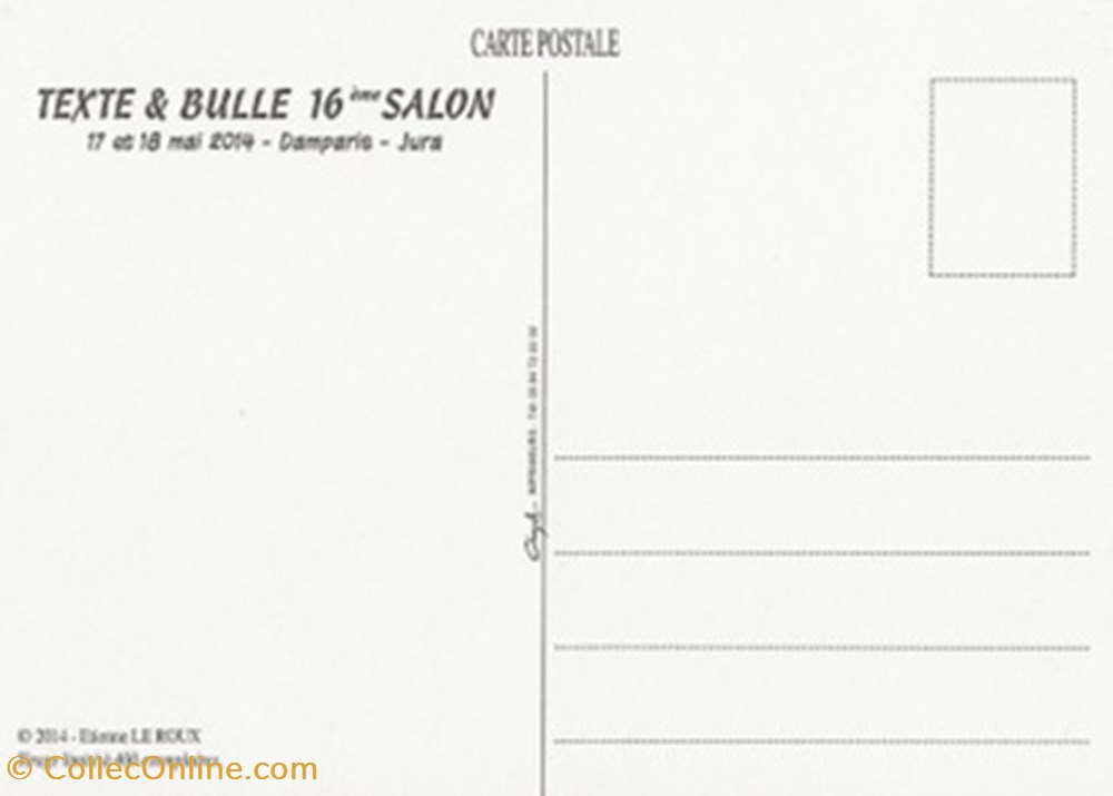 Damparis (39) 2014 cartes postales bande dessinee damparis 39 2014