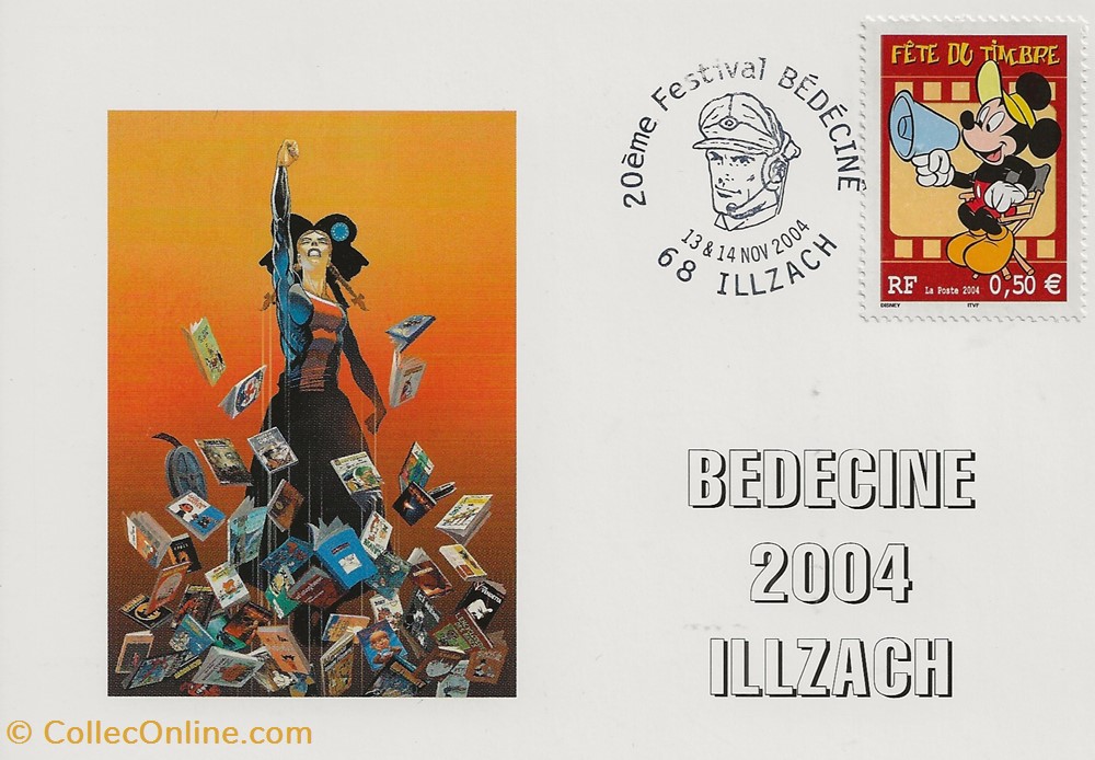 Illzach (68) 2004 20ème Festival Bédéciné 2 timbres illzach 68 2004 20eme festival bedecine