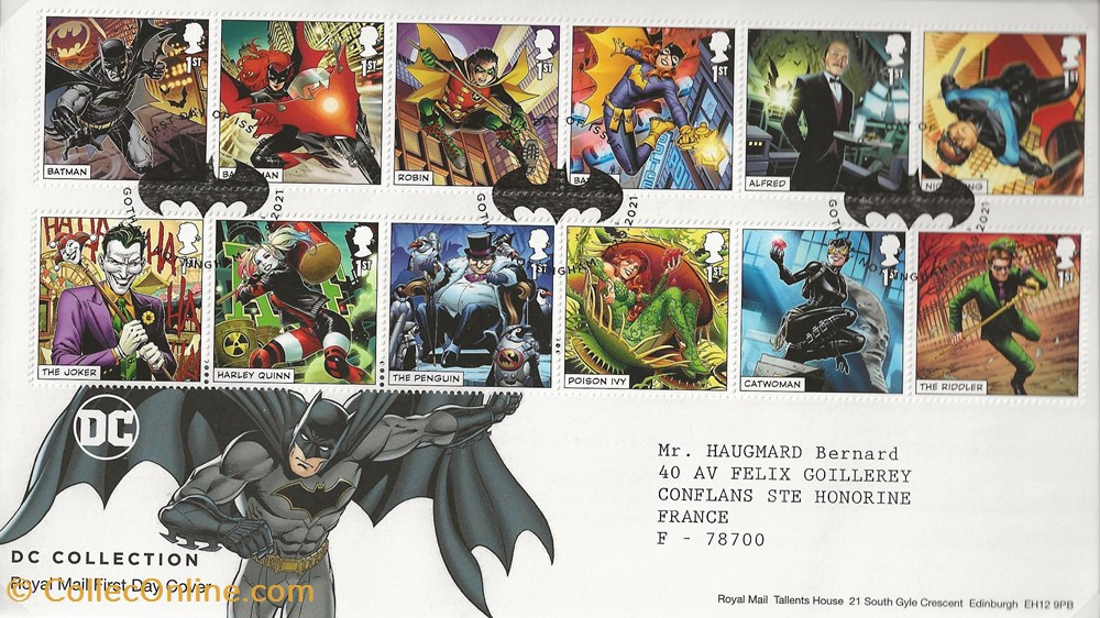 Nottingham (Grande-Bretagne) 2021 DC collection timbres nottingham grande bretagne 2021 dc collection