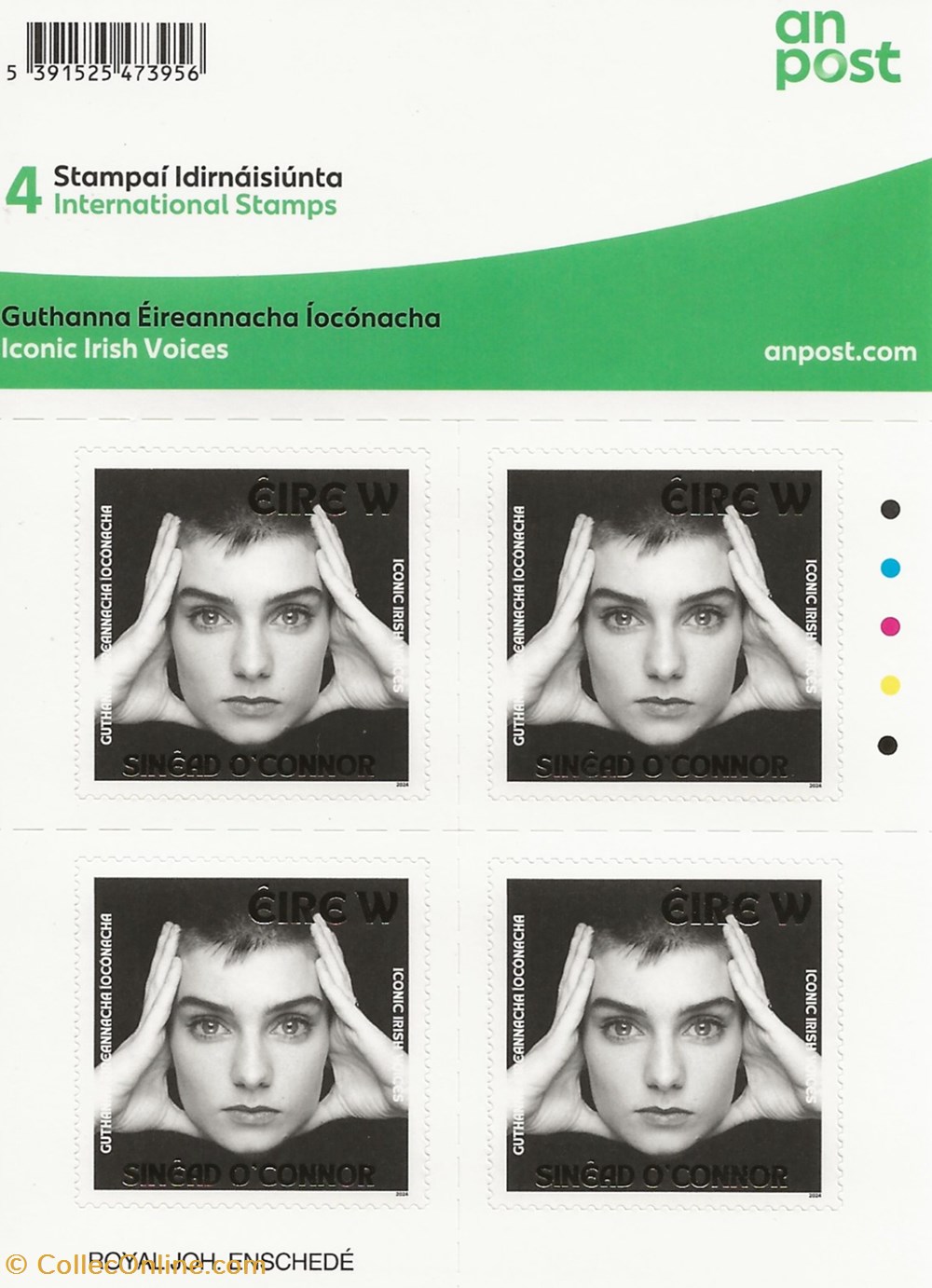 timbres zzz bloc irlande 2024 sinnead connor