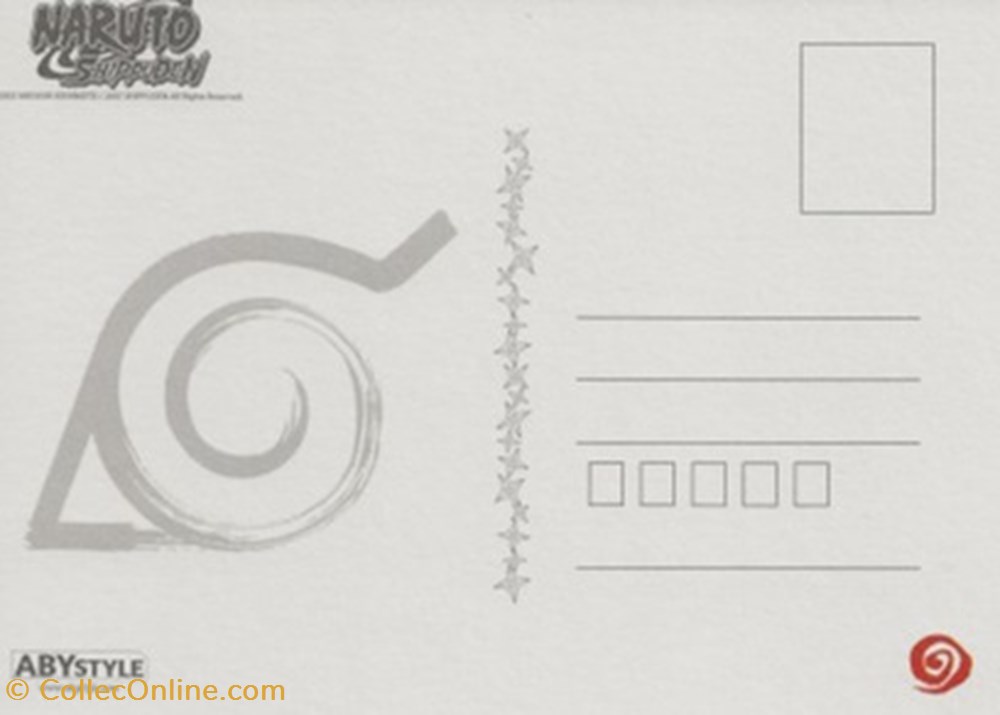 Naruto shippuden cartes postales bande dessinee naruto shippuden
