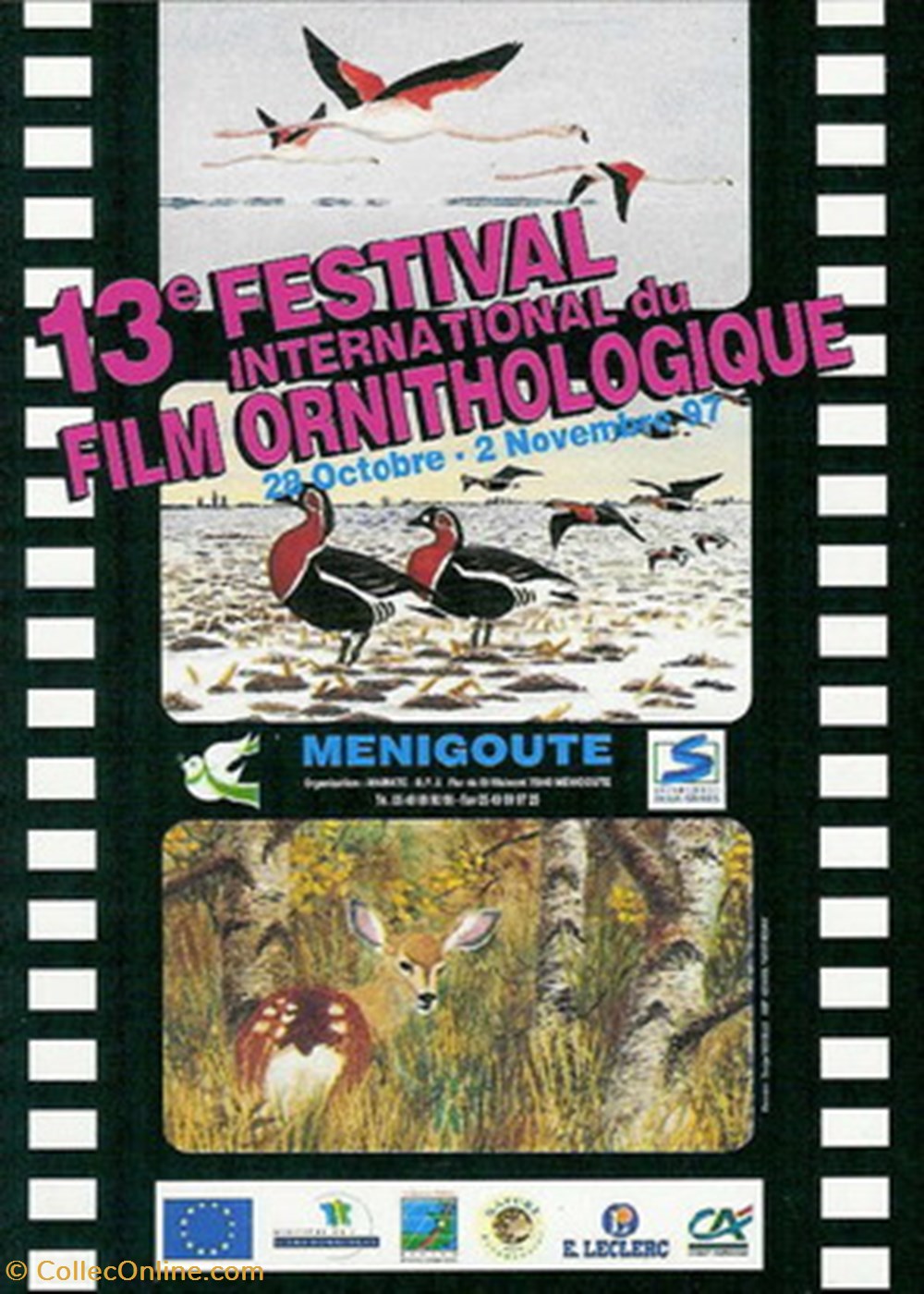 Ménigoutte Festival du film ornithologique 1997 cartes postales autres menigoutte festival du film ornithologique 1997