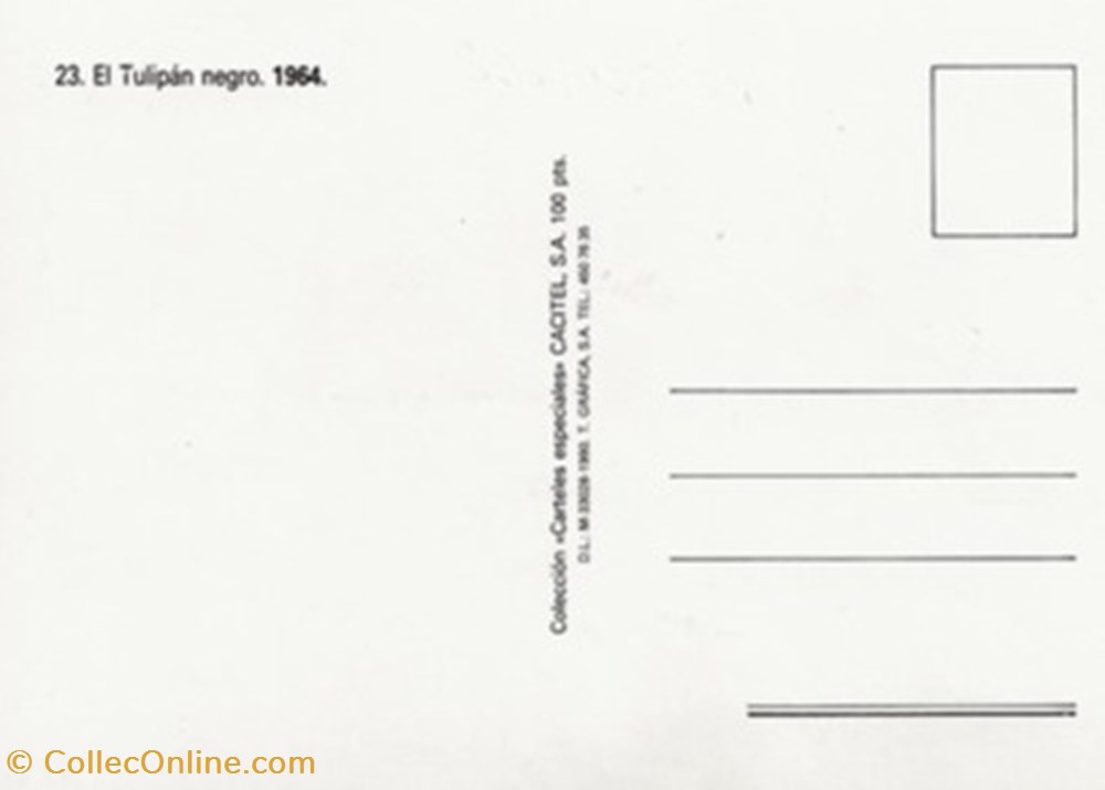 El tulipan negro cartes postales autres el tulipan negro