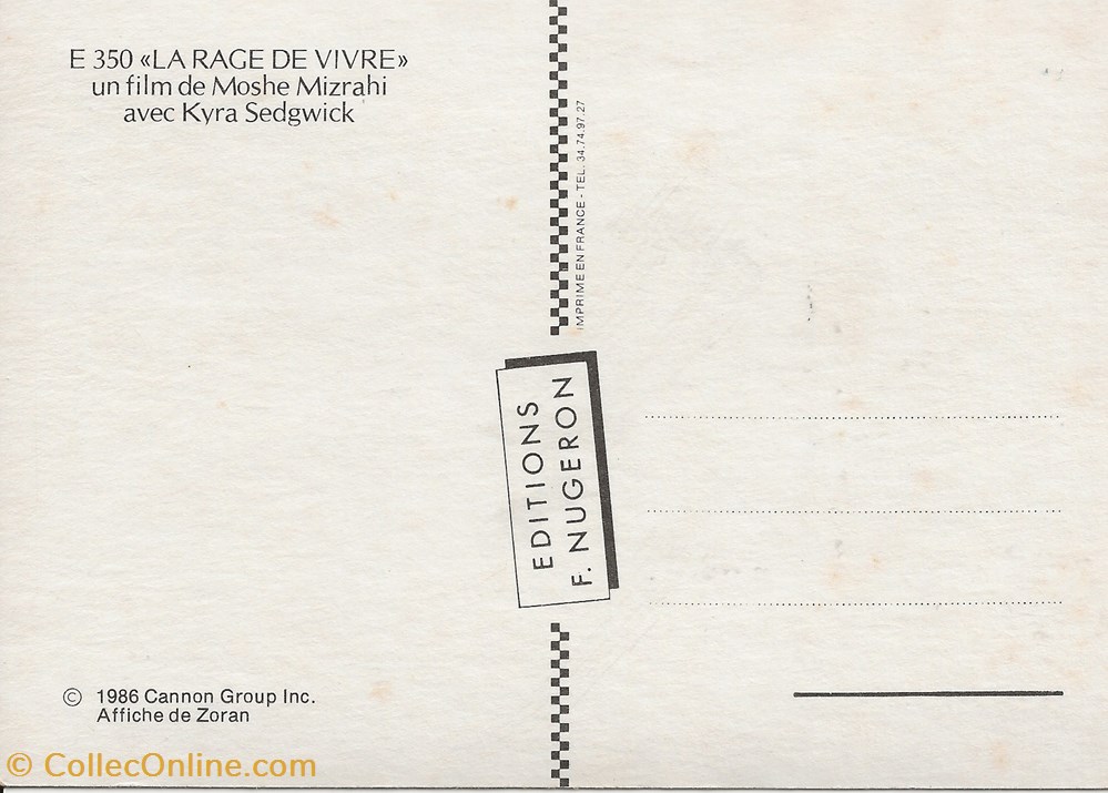 cartes postales autres la rage de vivre