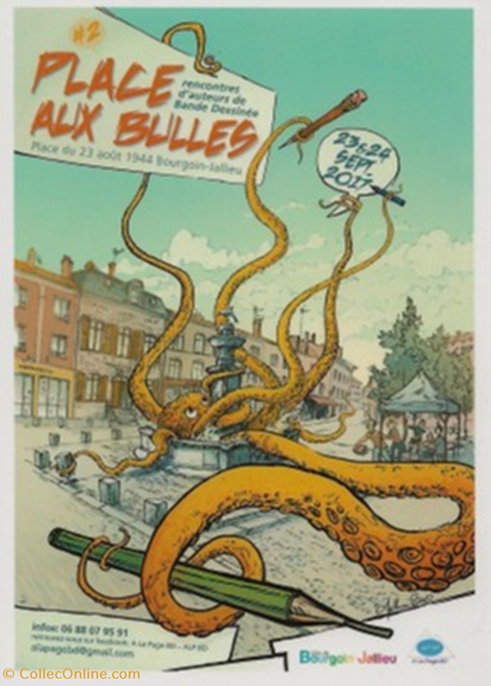 Bourgoin-Jallieu (38) 2017 cartes postales bande dessinee bourgoin jallieu 38 2017