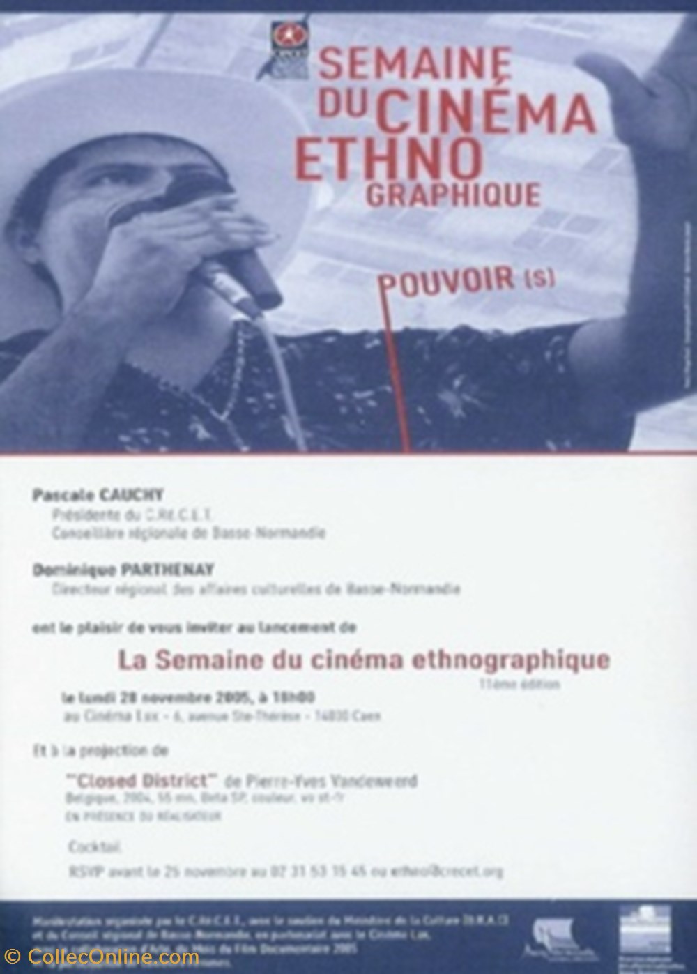 Caen Semaine du cinéma ethnographique 2005 cartes postales autres caen semaine du cinema ethnographique 2005