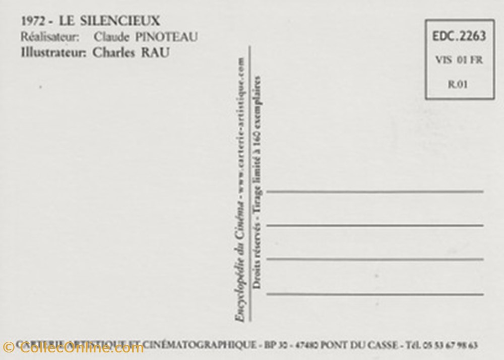 cartes postales autres le silencieux