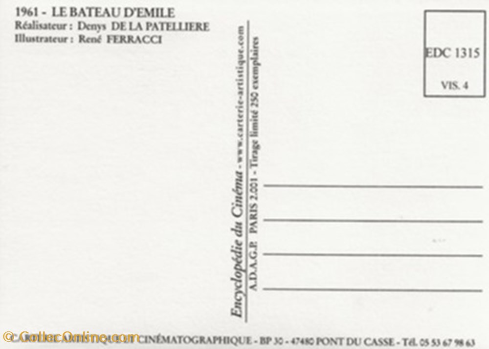 cartes postales autres le bateau emile