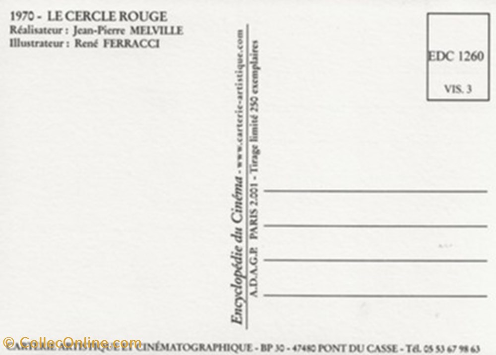 Le cercle rouge cartes postales autres le cercle rouge