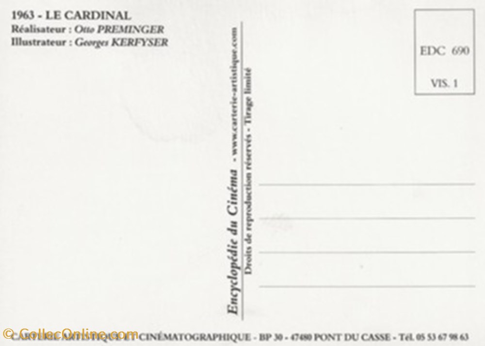 cartes postales autres le cardinal