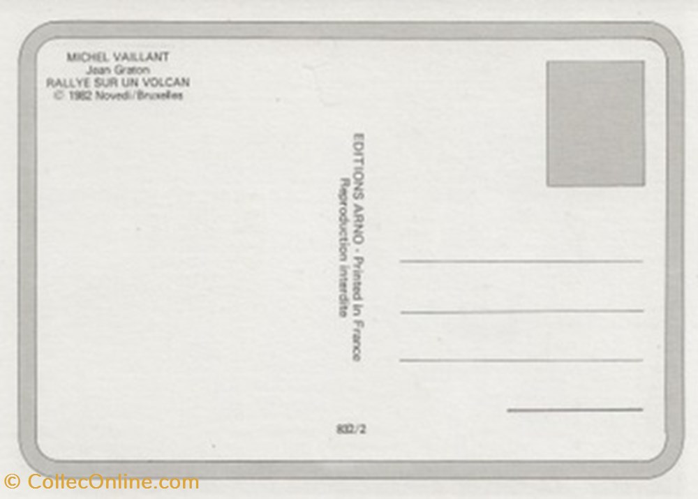 Michel Vaillant album cartes postales bande dessinee michel vaillant album