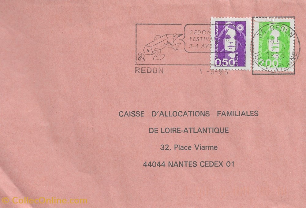 Redon (35) 1993 Festival BD timbres redon 35 1993 festival bd