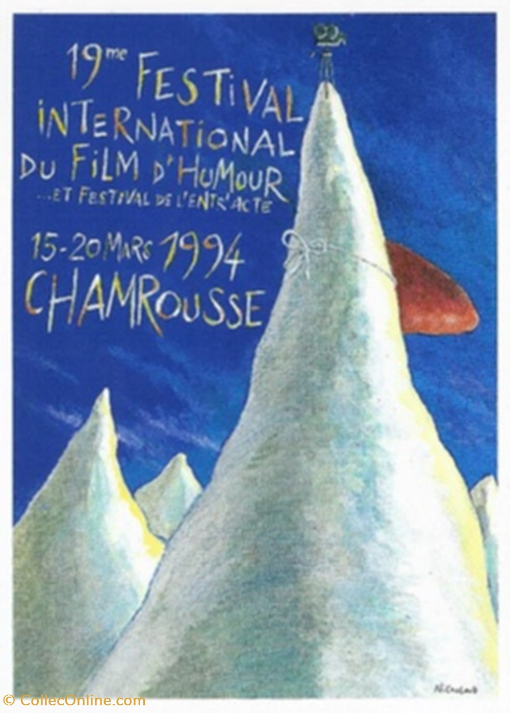 cartes postales autres chamrousse festival international du film humour 1994