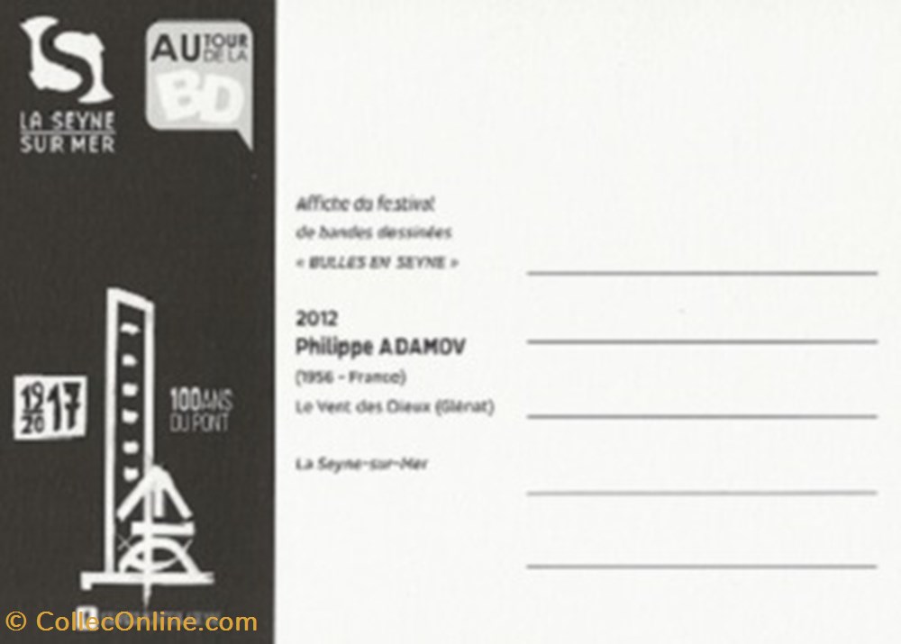 cartes postales bande dessinee la seyne sur mer 83 2012