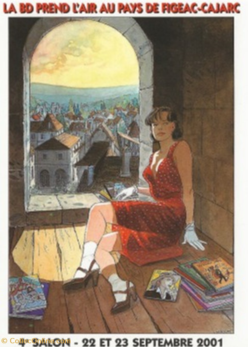 Cajarc (46) 2001 cartes postales bande dessinee cajarc 46 2001