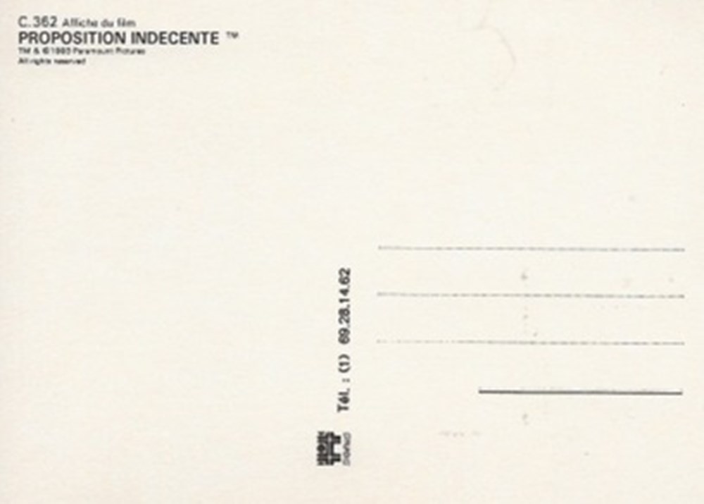 Proposition indécente cartes postales autres proposition indecente