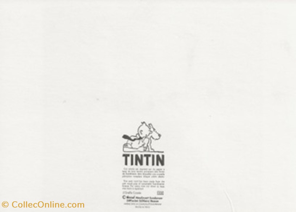 cartes postales bande dessinee tintin