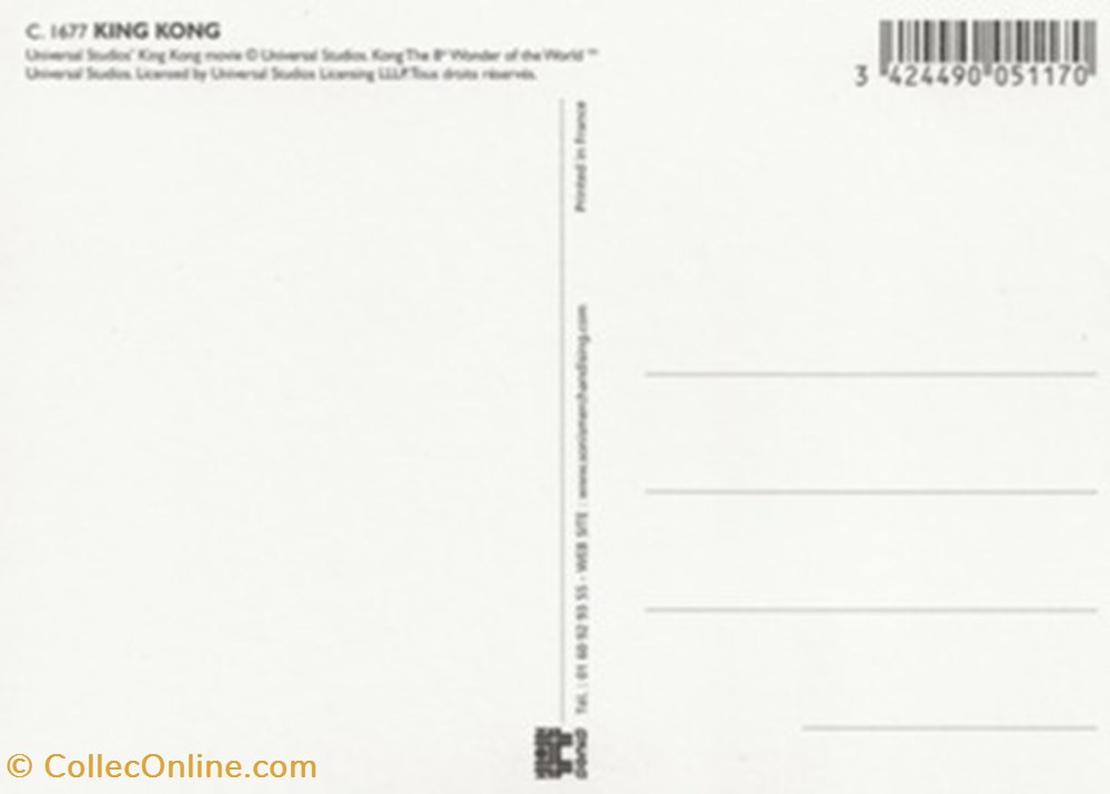 King Kong (2005) cartes postales autres king kong 2005