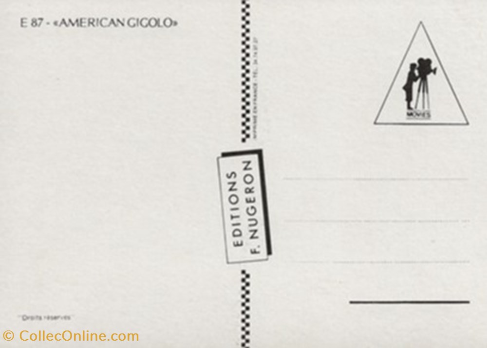 cartes postales autres american gigolo