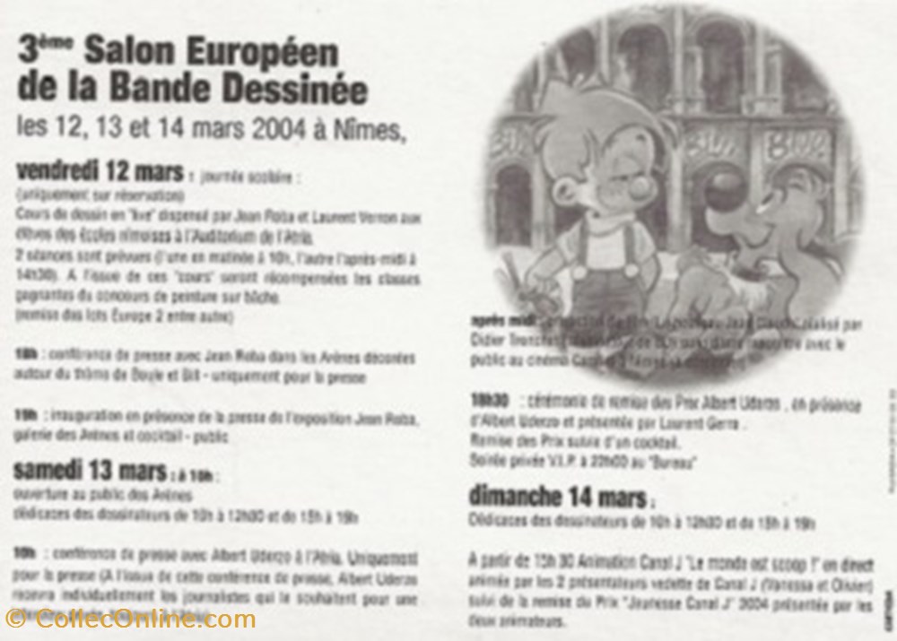 Nîmes (30) 2004 cartes postales bande dessinee nimes 30 2004